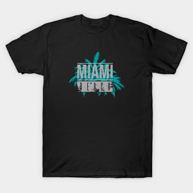 Miami Beach T-Shirt by TambuStore